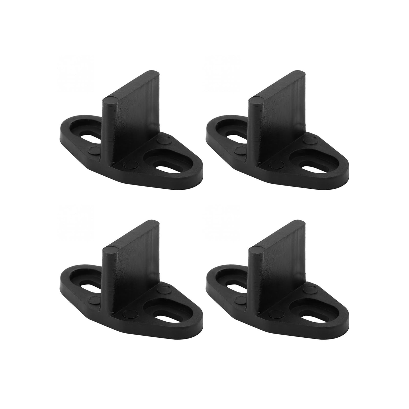 4Pack Black Floor Guide for Sliding Barn Door Hardware T Shape Guides 4 PACK