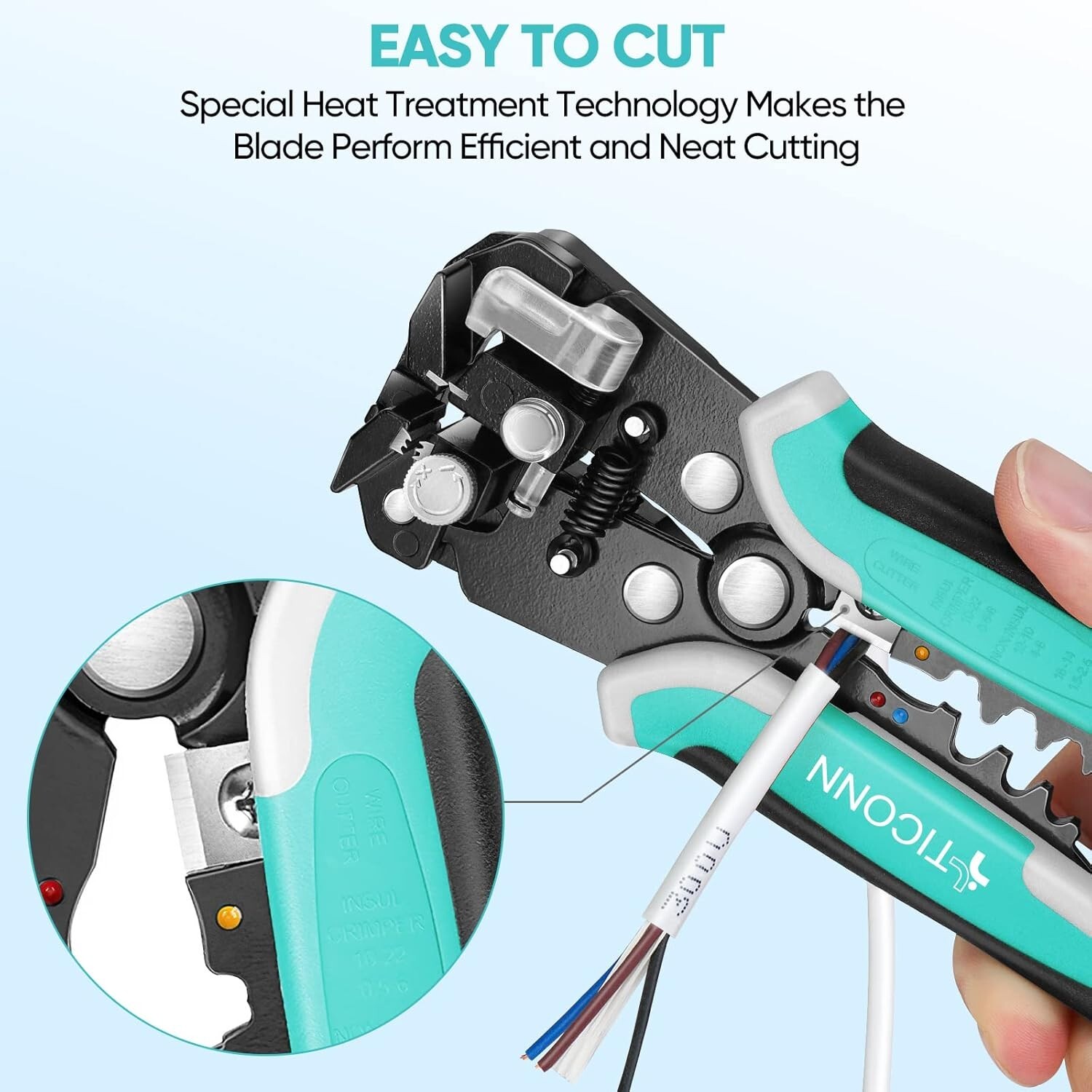 Automatic Wire Stripper Tool, 3 in 1 Wire Cutters Crimper Pliers Electrician Too