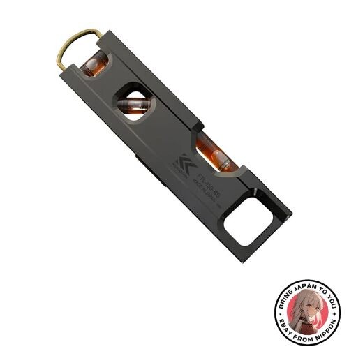Fujiya FTL-150-BG Aluminum Level Black Gold Magnetic Spirit Level