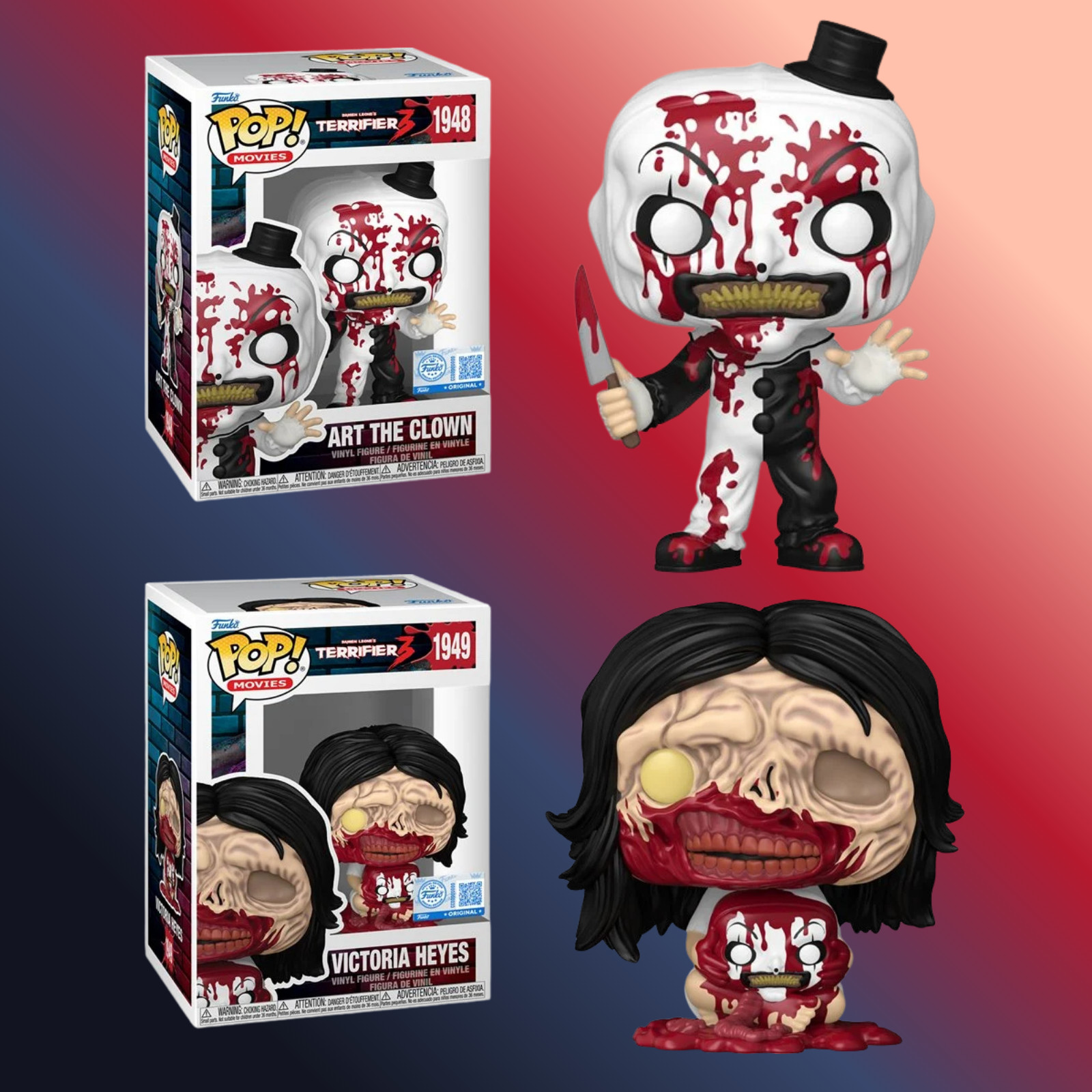 Funko Pop! - Victoria Heyes & Art the Clown - EE Exclusives - YOU PICK!