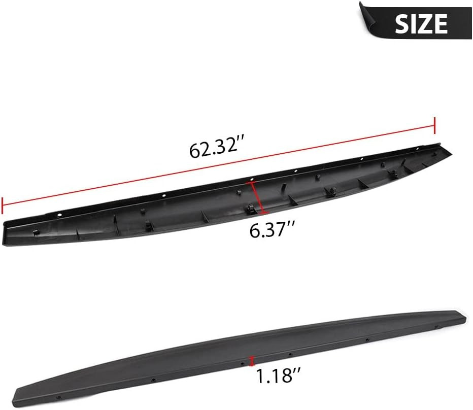 Tailgate Cap Molding Trim for 2009-2018 Dodge Ram 1500 2500 3500 62.32" Bed