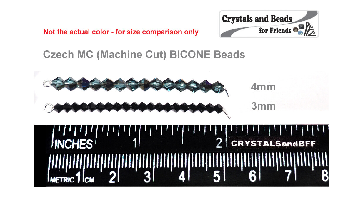 Czech Bicone Crystal Beads Crystal Red Luster coated Rondelle Diamond