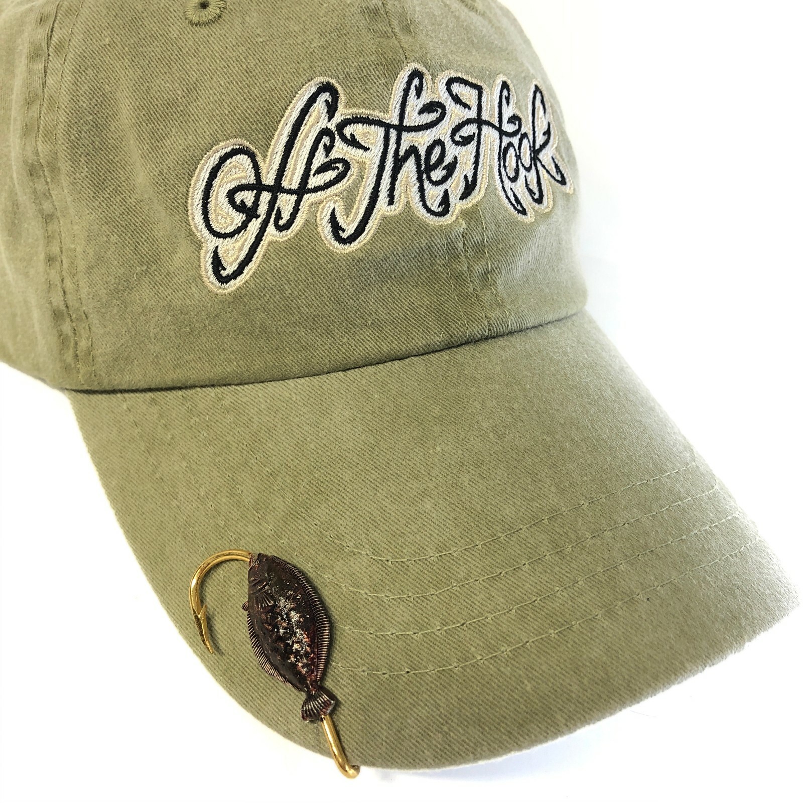 Flounder Hookit© Off The Hook Jeweler® - Flounder hook hat clip