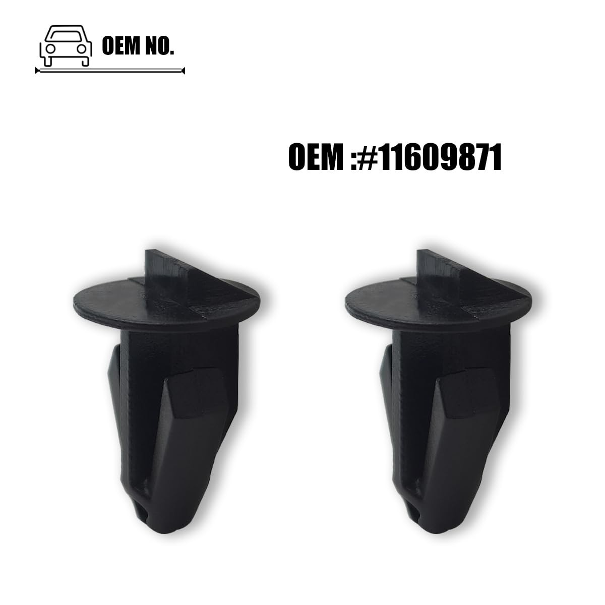 2PCS Front Bumper Outer Clips Compatible with C6 Corvette 2005 to 2013 Year, Fro