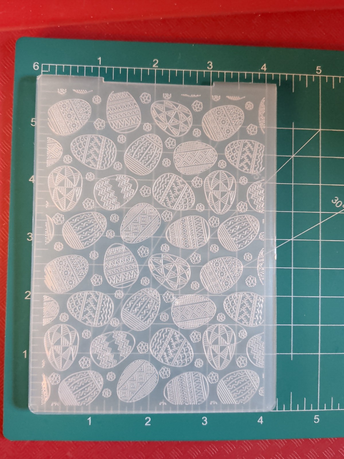 Universal Thin plastic 3d embossing folder Easter Egg Hunt Dye Party Church