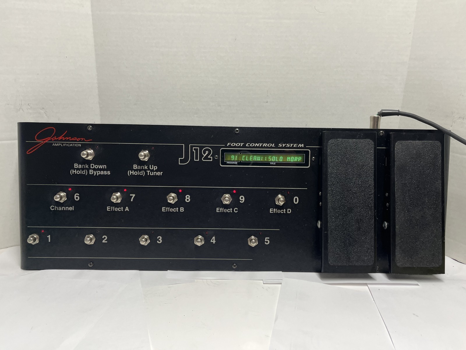 JOHNSON MILLENNIUM MILLENIUM J12 150 MIDI MULTI EFFECT FOOT AMP CONTROLER JM 250