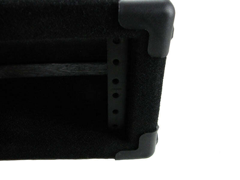 PROCRAFT 2U 9" Deep Rack Case in Black Carpet Wrap - Side Handle w/ Rack Screws