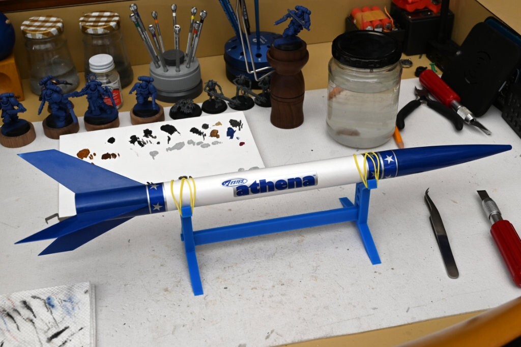 Rocket Cradle/Holder/Stand for model rocket kits custom 3D printed