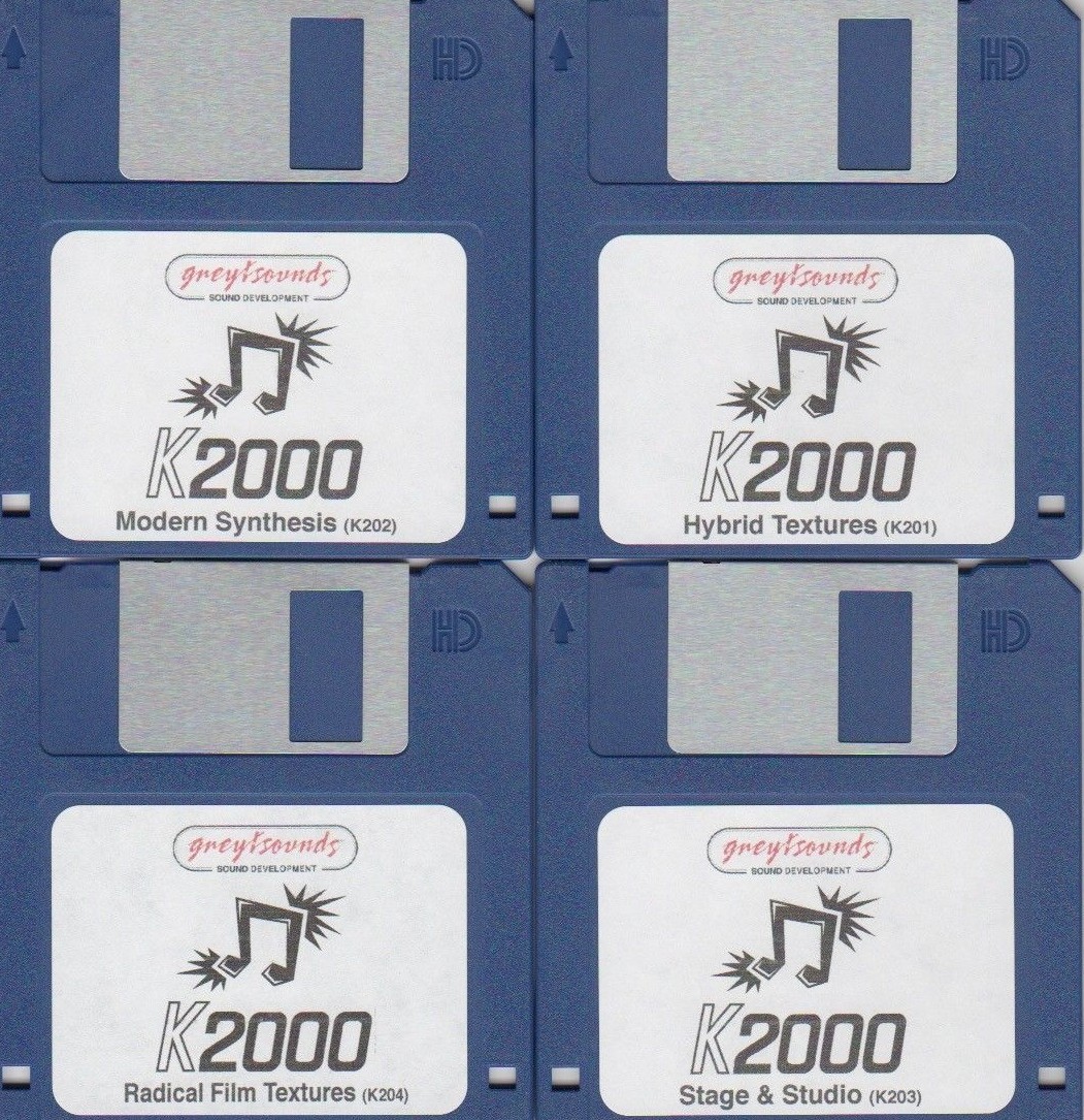 Kurzweil K2000 synth patches - 4 Floppy Disk Set