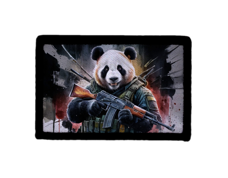 Tactical Panda Patch AK47 Airsoft Morale Hook [sub]