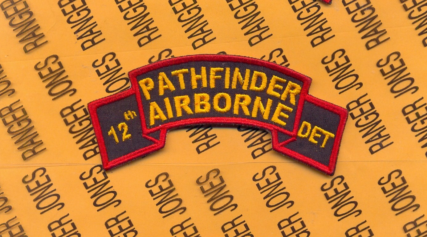 US Army 12th Pathfinder Airborne Detachment Infantry Aviation scroll patch