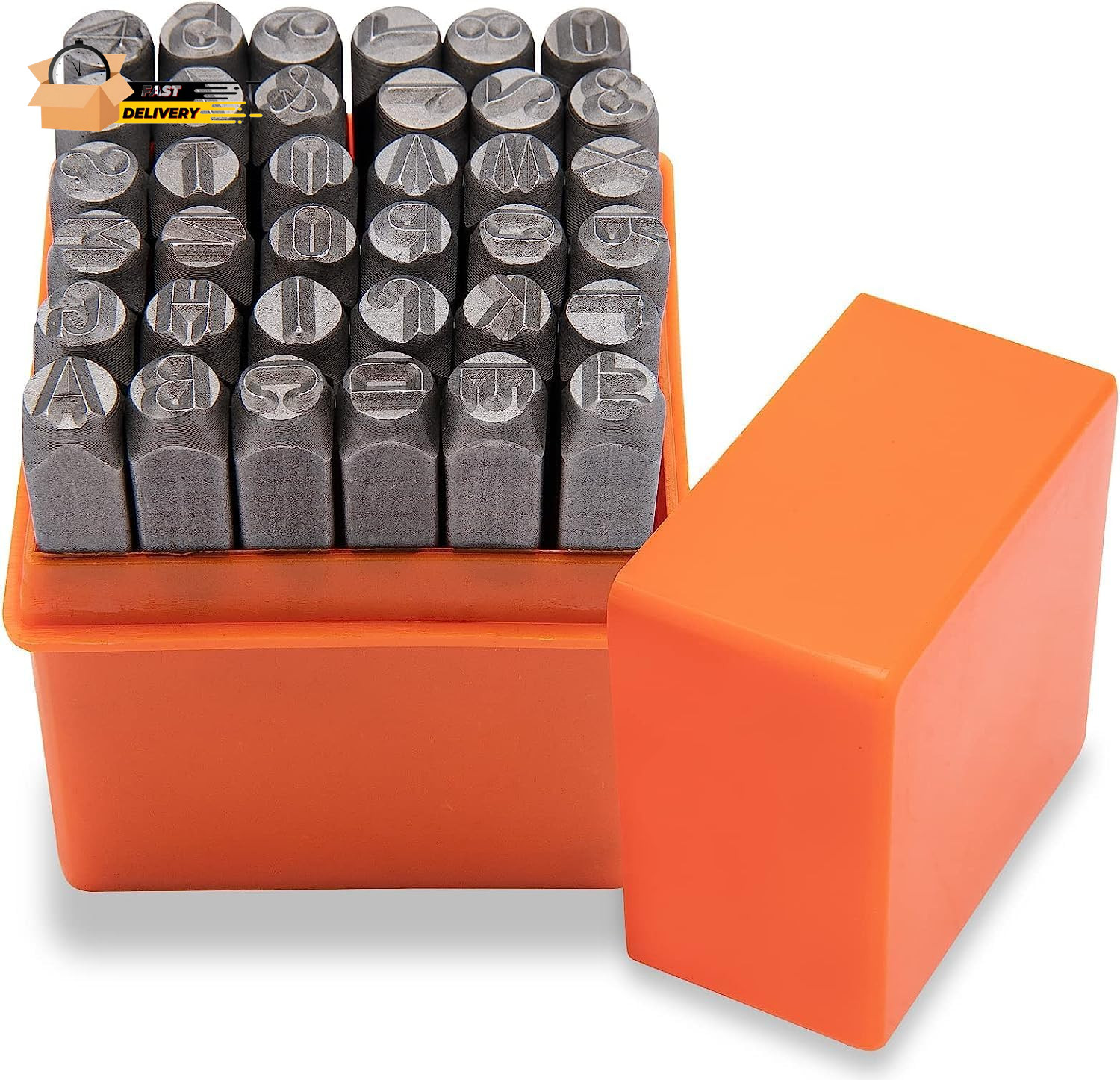 Metal Letter Punch Set (5/32”) 4Mm,36Pc Steel Number and Letter Stamp Set,Stamp