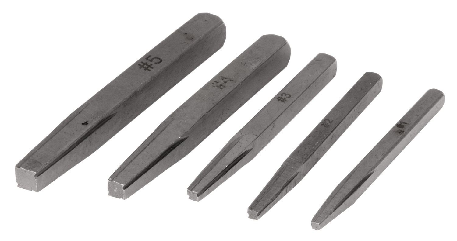 Performance Tool W8605 5 Piece Screw Extractor Set