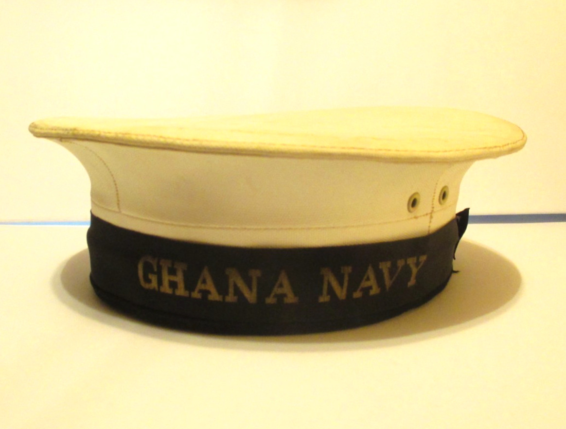 vintage Ghana Navy Sailor Cap Hat - British WW2