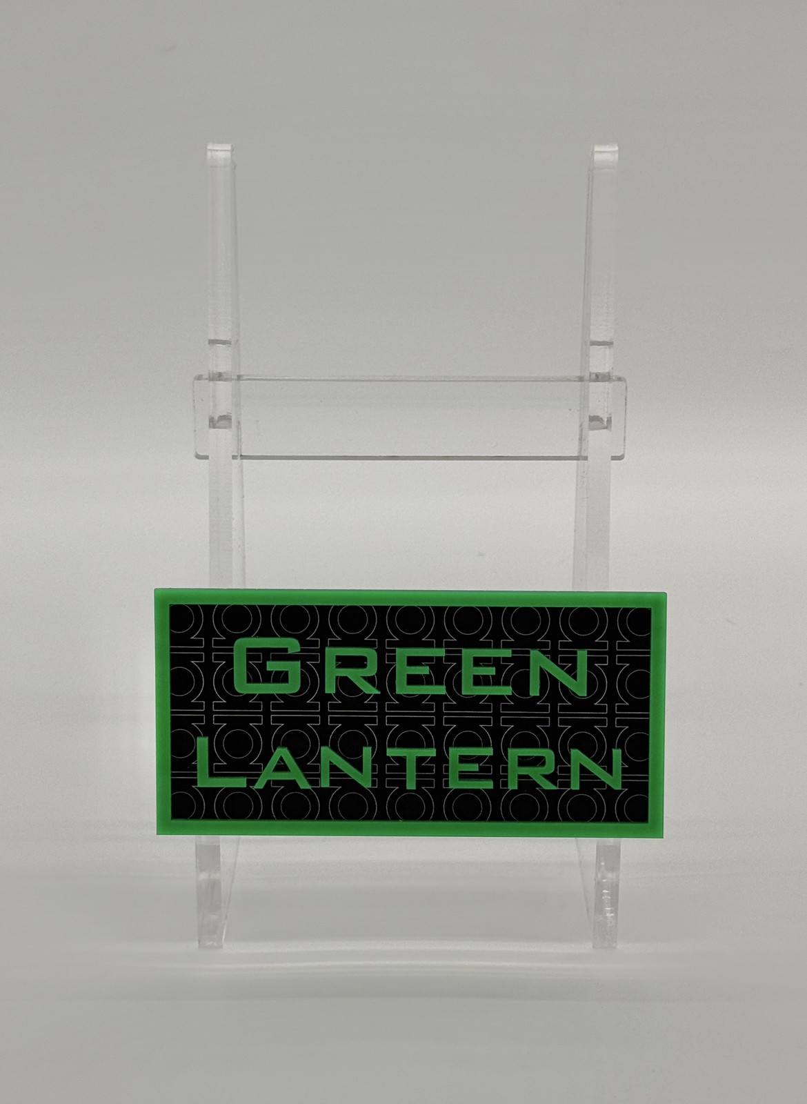 Custom Comic Book Stand - Green Lantern (Engraved) Laser Cut/Not 3D Prnt