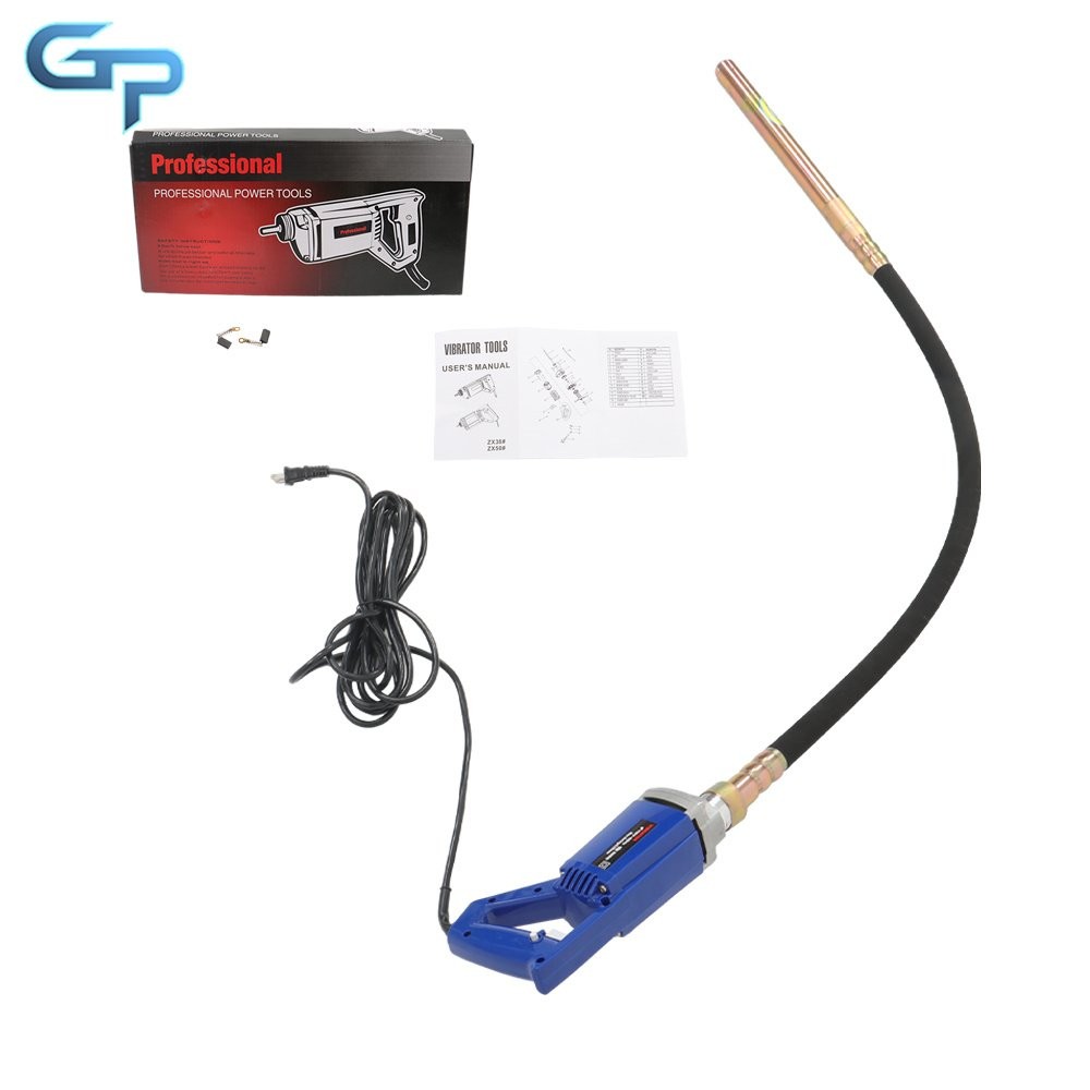 Blue 1500W Electric Concrete Vibrator Handheld For Concrete Construction Tool