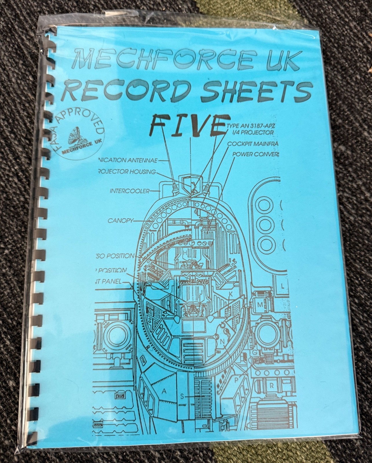 Battletech MechForce UK (MFUK) Record Sheets Five (Assault Mechs) - ULTRA RARE
