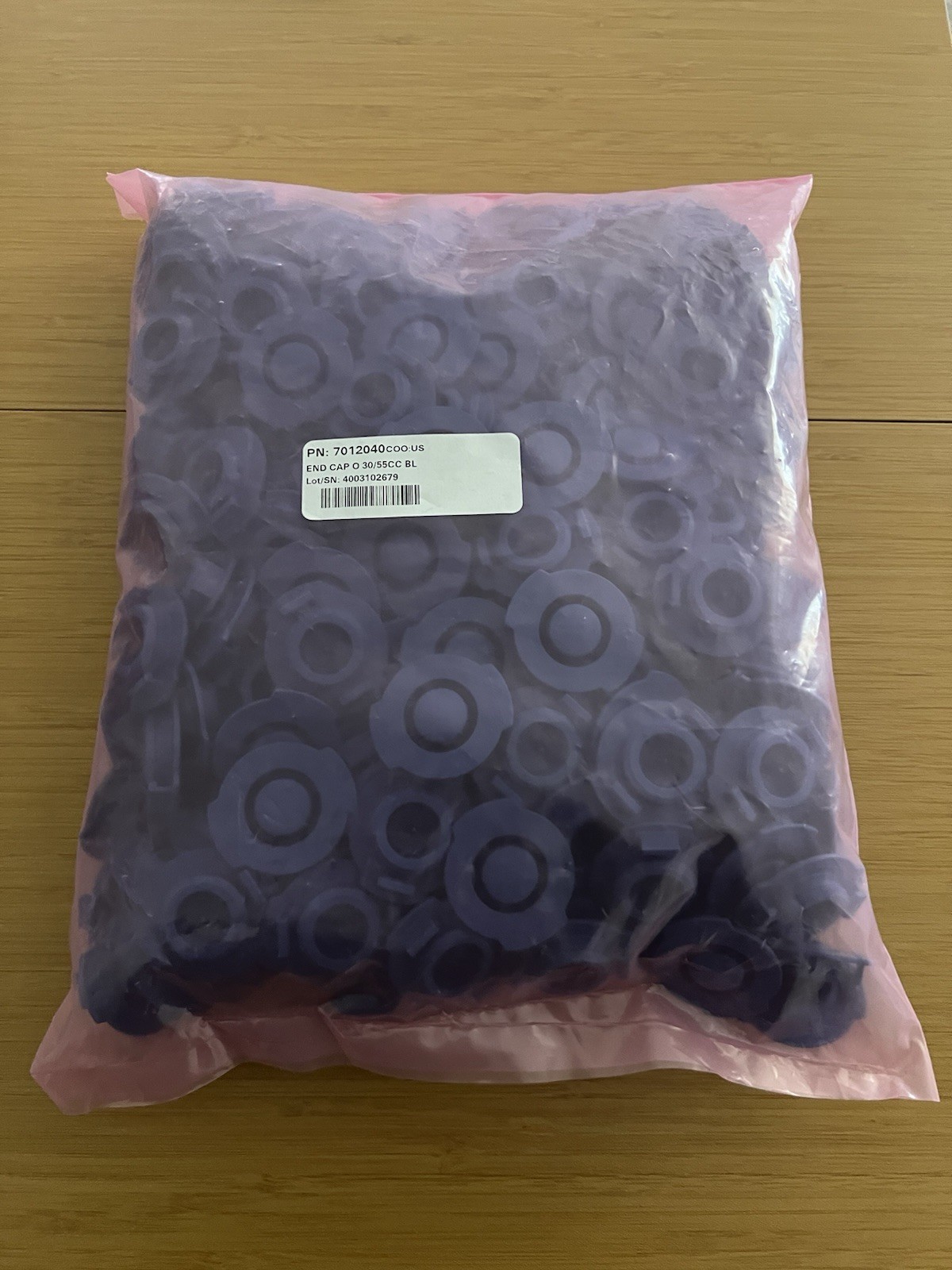 Nordson EFD 7012040 - END CAP O 30/55CC BL    250/ pack
