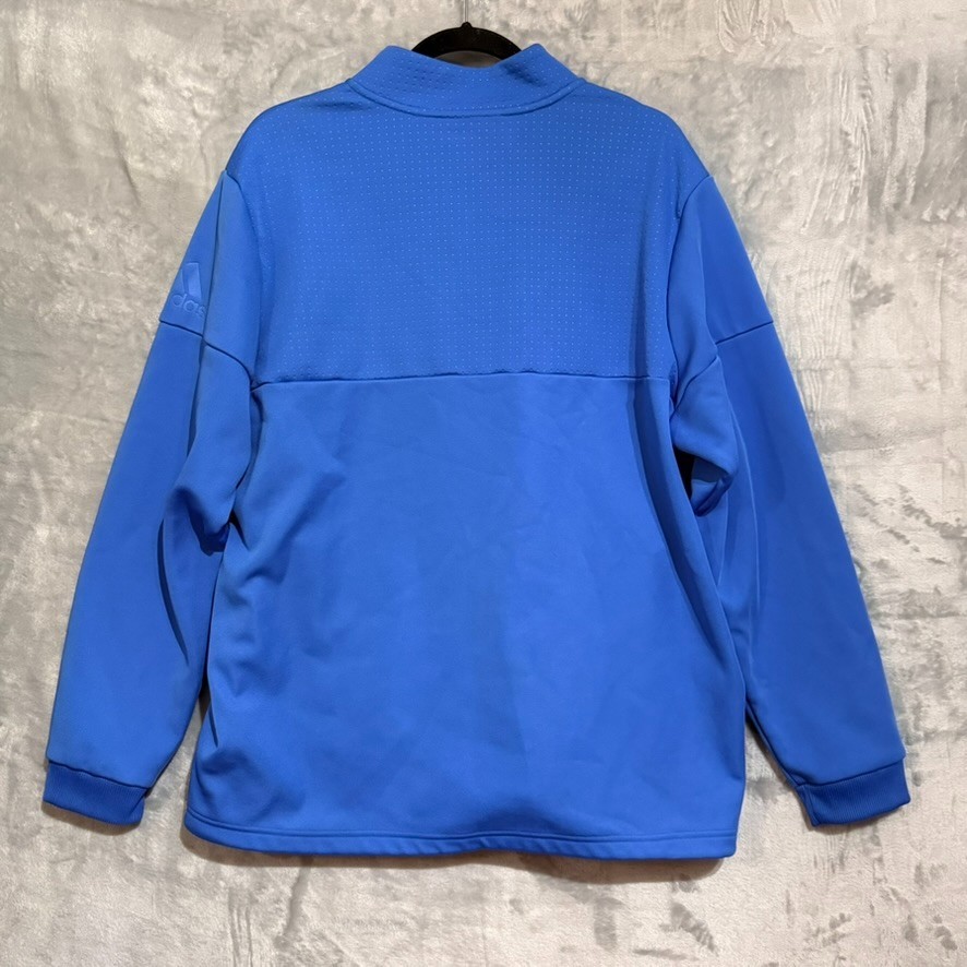 Adidas Climawarm Performance Quarter Zip Pullover Men’s XL Blue Athletic Golf