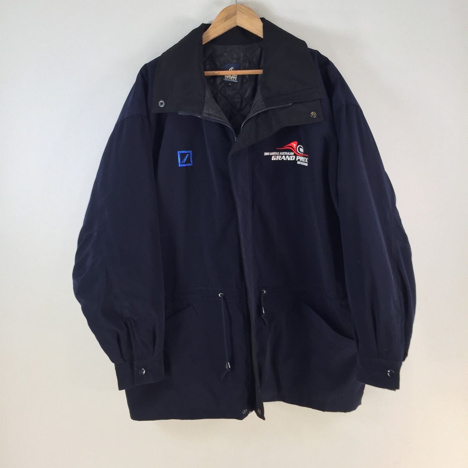 2000 Qantas Aus Grand Prix melbourne Vintage windbreaker mens L oversized 113375