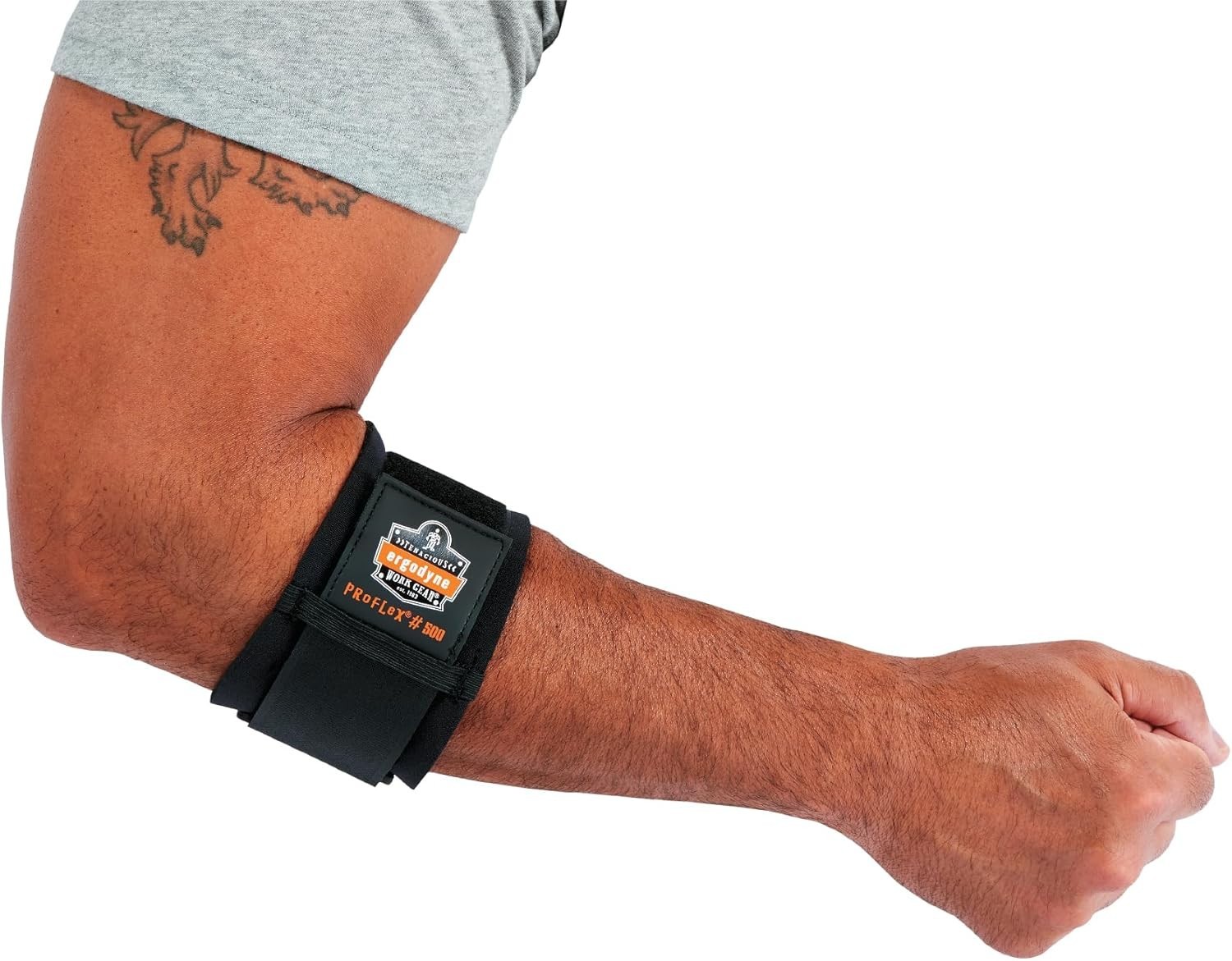 Ergodyne ProFlex 500 Elbow Support — X-Large, Black, Adjustable, Ambidextrous