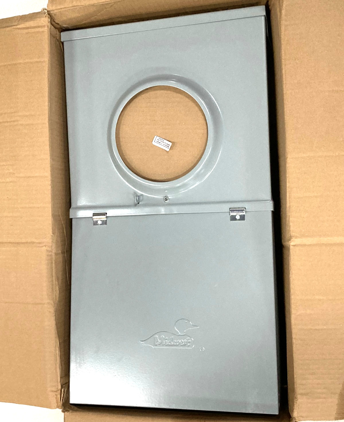 Midwest 100A 4 Space 8 Circuit Main Breaker Metered Temp Power Panel R111CB2010