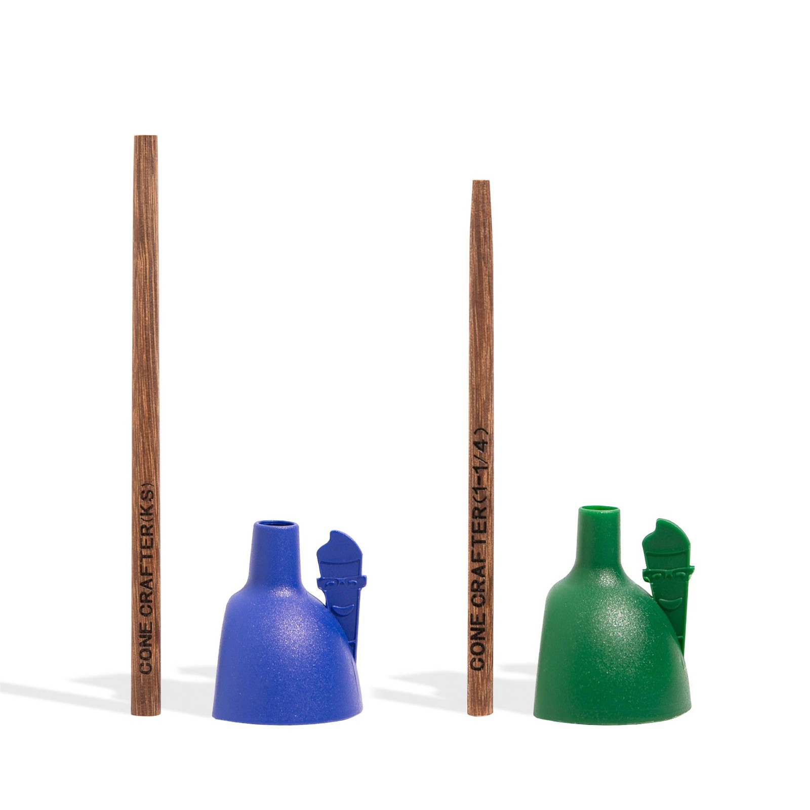 Cone-Filling Funnel Set – Durable Plastic Funnel + Wooden Poker for 1¼ & King...