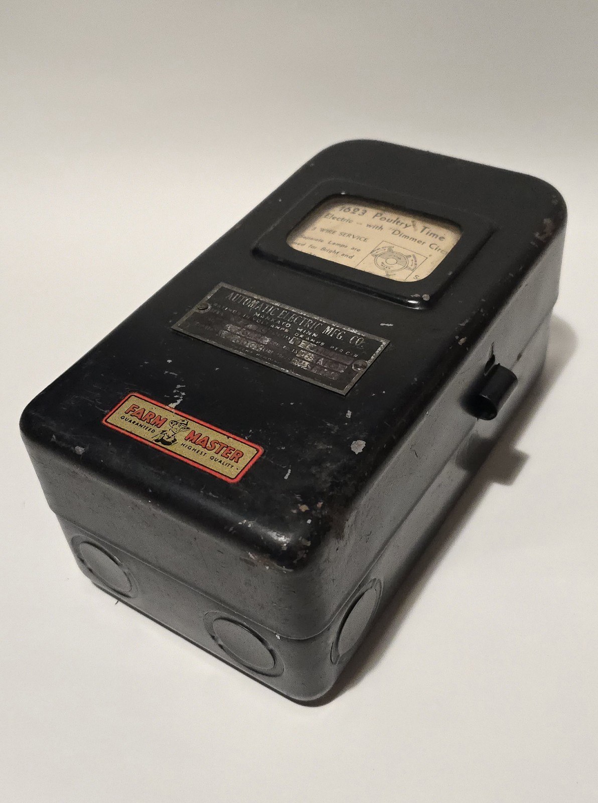 Rare Vintage 1950s Automatic Electric 1623 Poultry Time Switch w/ Dimmer NOS