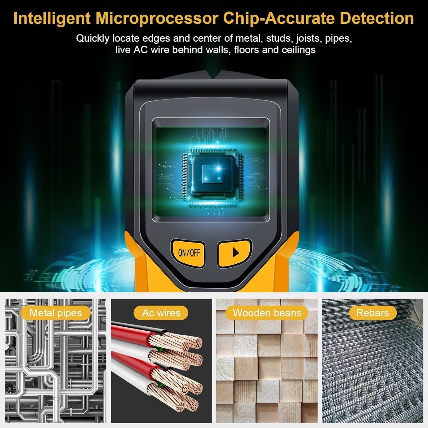 Intelligent Stud Scanner - 5 Modes, High-Def Display for Safe DIY Projects