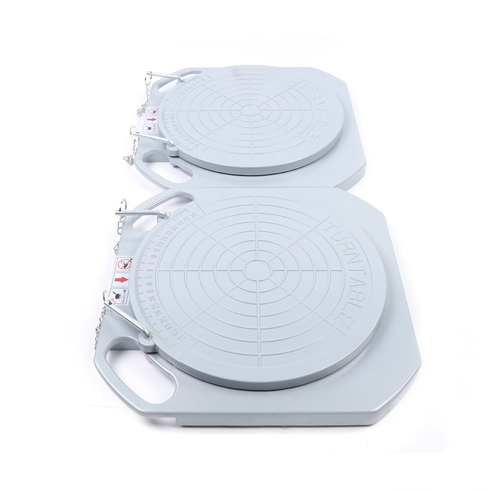 2pcs 5 Ton Front End Wheel Alignment Turntable Plate 360?? Rotating Plate Table