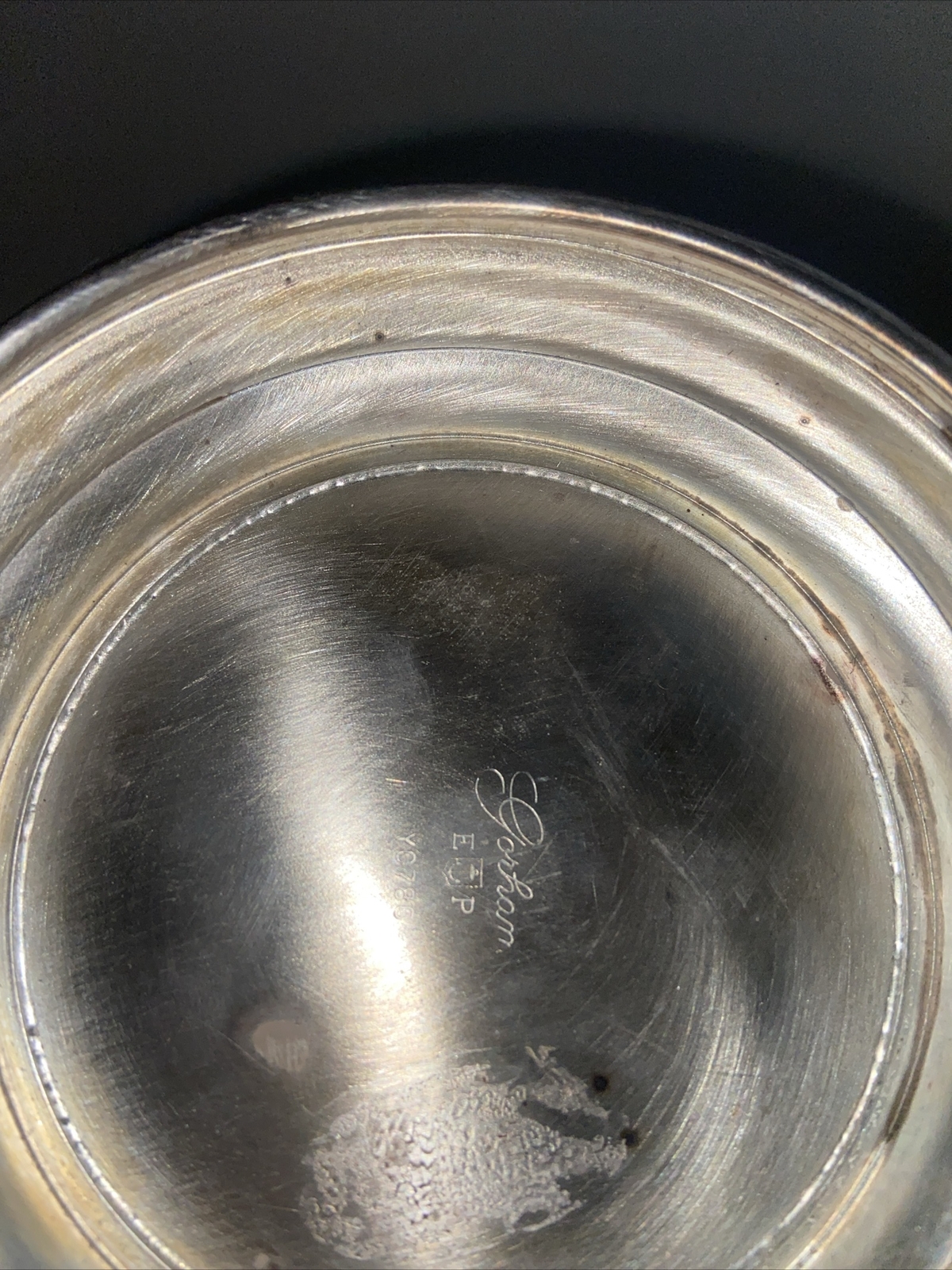 Gorham Silver Original YC780 Silver-plate Footed Bowl 8" x 3 5/8" high Vtg