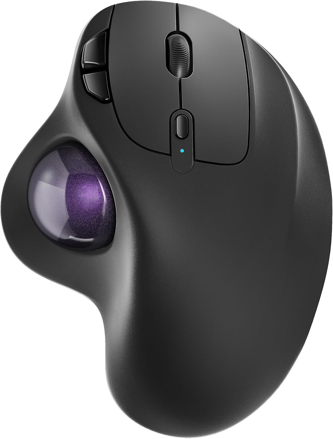 M501 Wireless Trackball Mouse, Rechargeable Ergonomic, Easy Thumb Control, Pr...