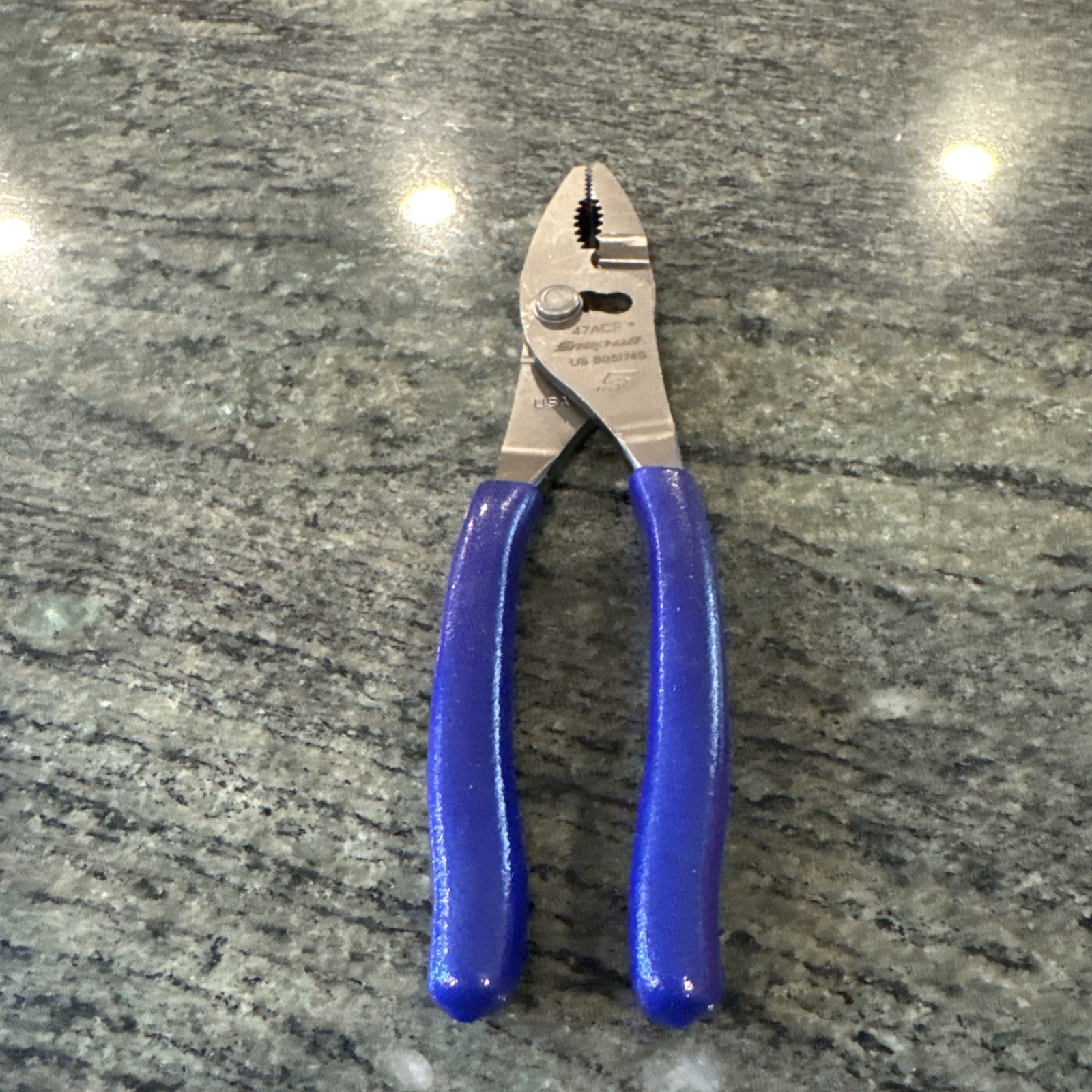 Snap On 47acf 8" talon grip combination slip joint pliers dark purple new