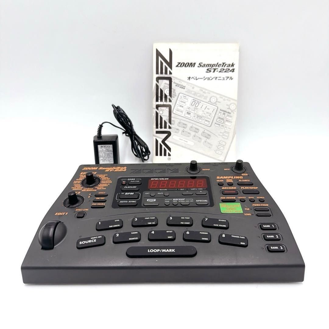 Zoom ST-224 SampleTrak Sampler AC adapter Audio Sound Music Pro Equipment Gear