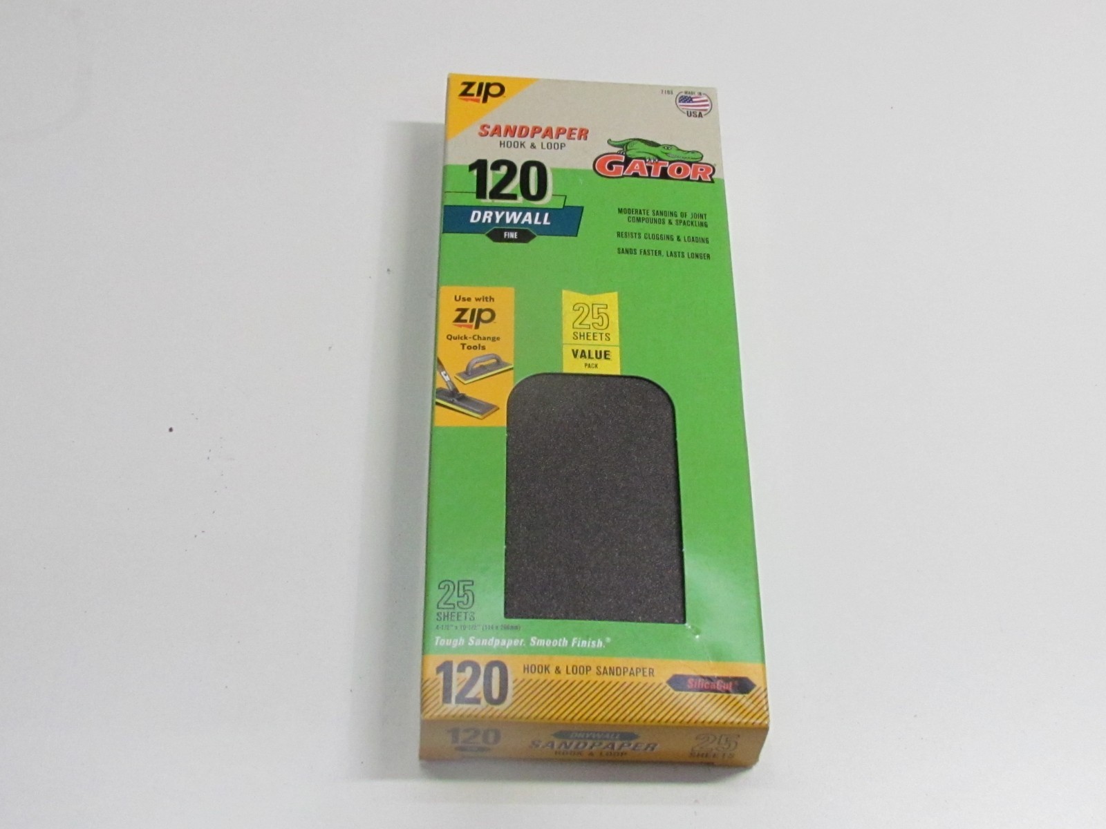Gator Brand Zip Quick Change 120 Drywall hook an loop Fine Sandpaper 291954-7163