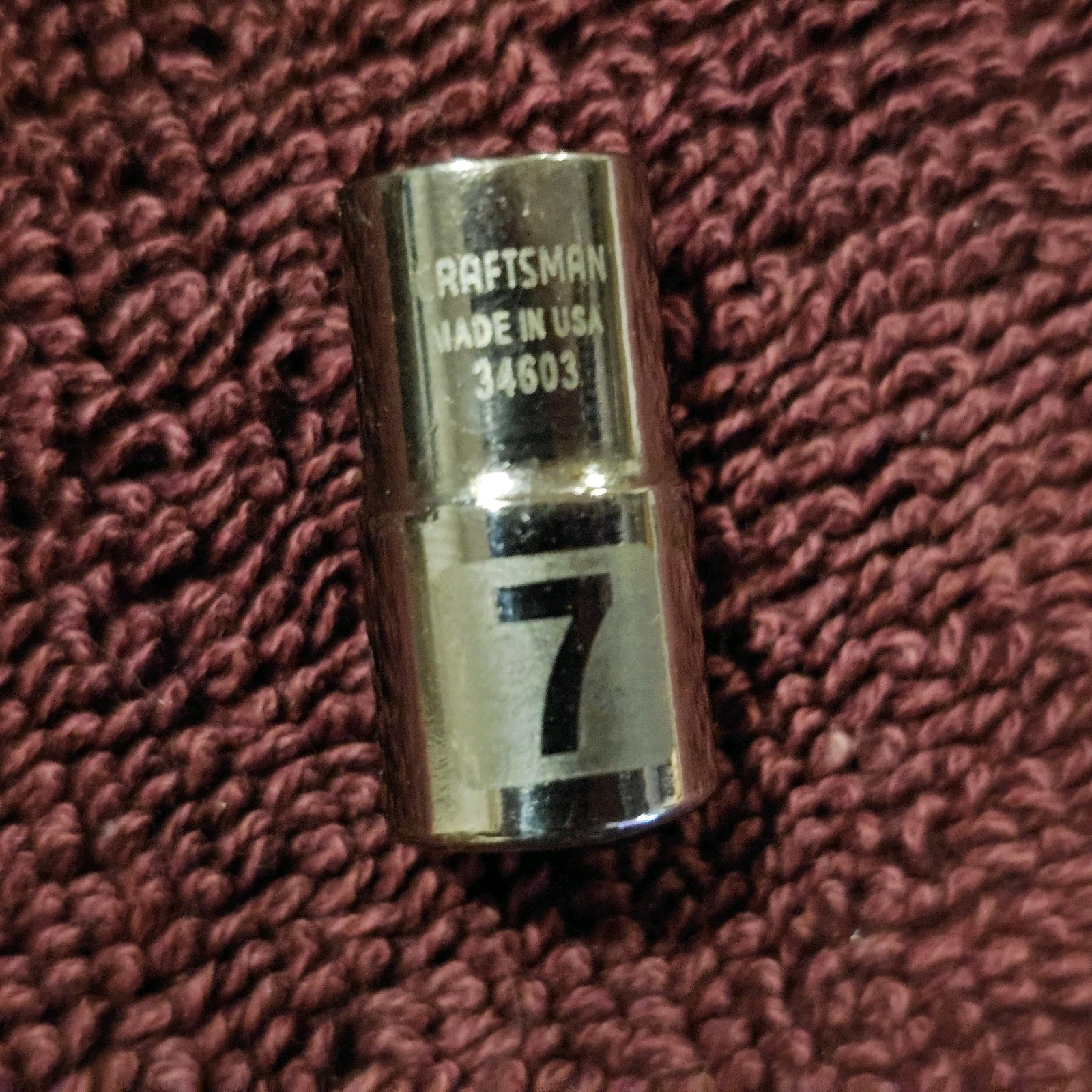 Craftsman USA 34603 7mm 6pt Socket 1/4" Drive Easy Read Series