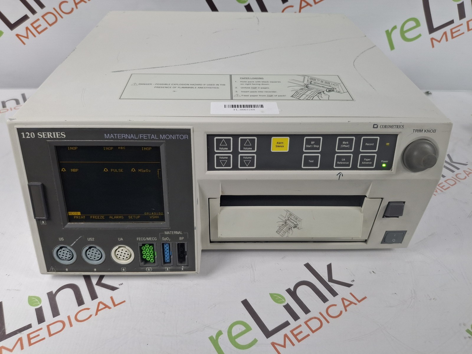 GE Healthcare Corometrics 120 Model 129 Fetal Monitor