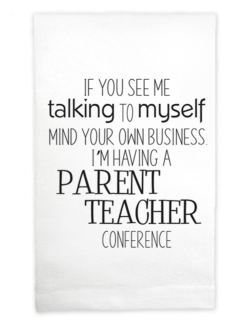 Mariasch Studios Homeschool Humor Teacher Conference Huck Kitchen Towel