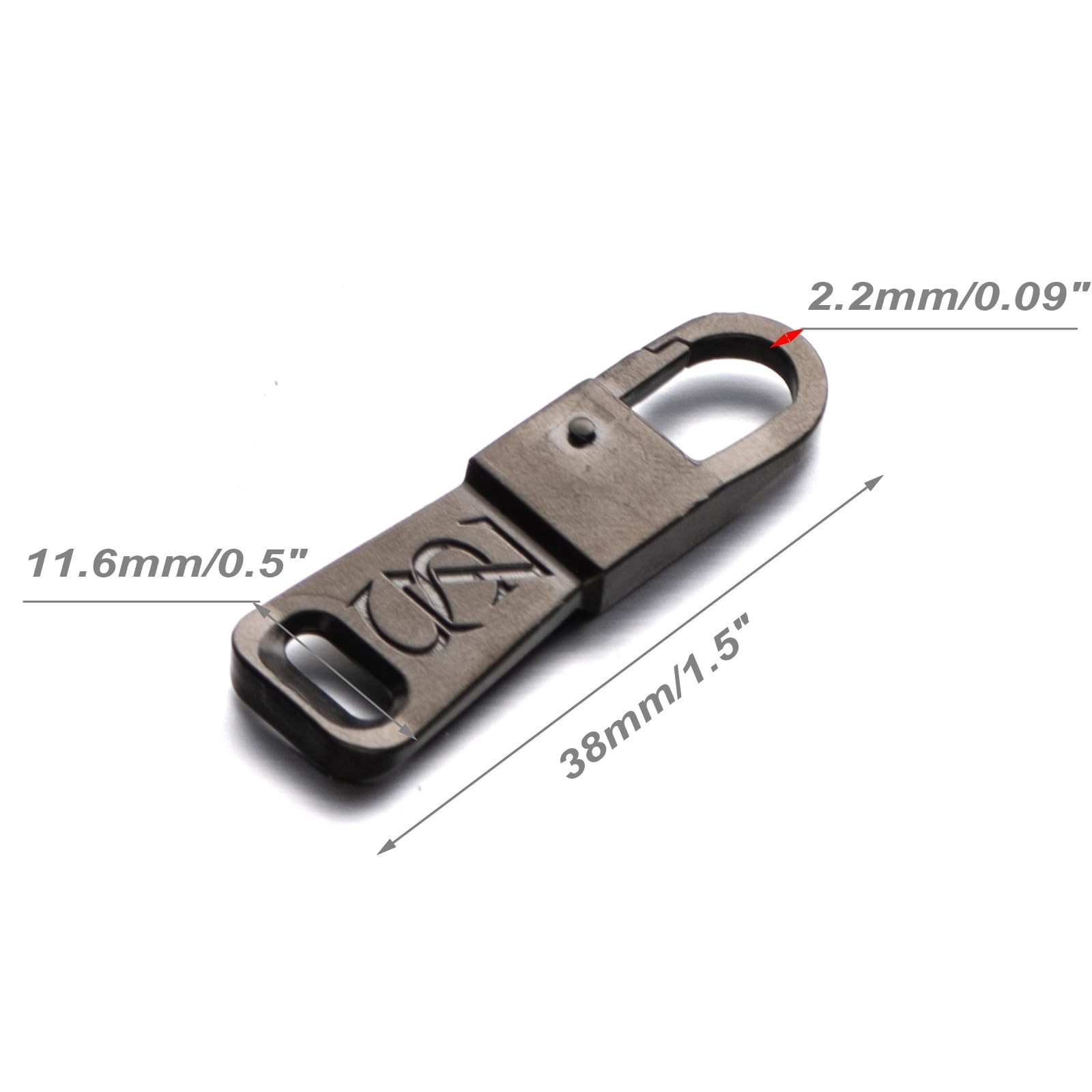 Stainless Steel Sturdy Zipper Pull Replacement for Suitcase Backpacks Easy Us...