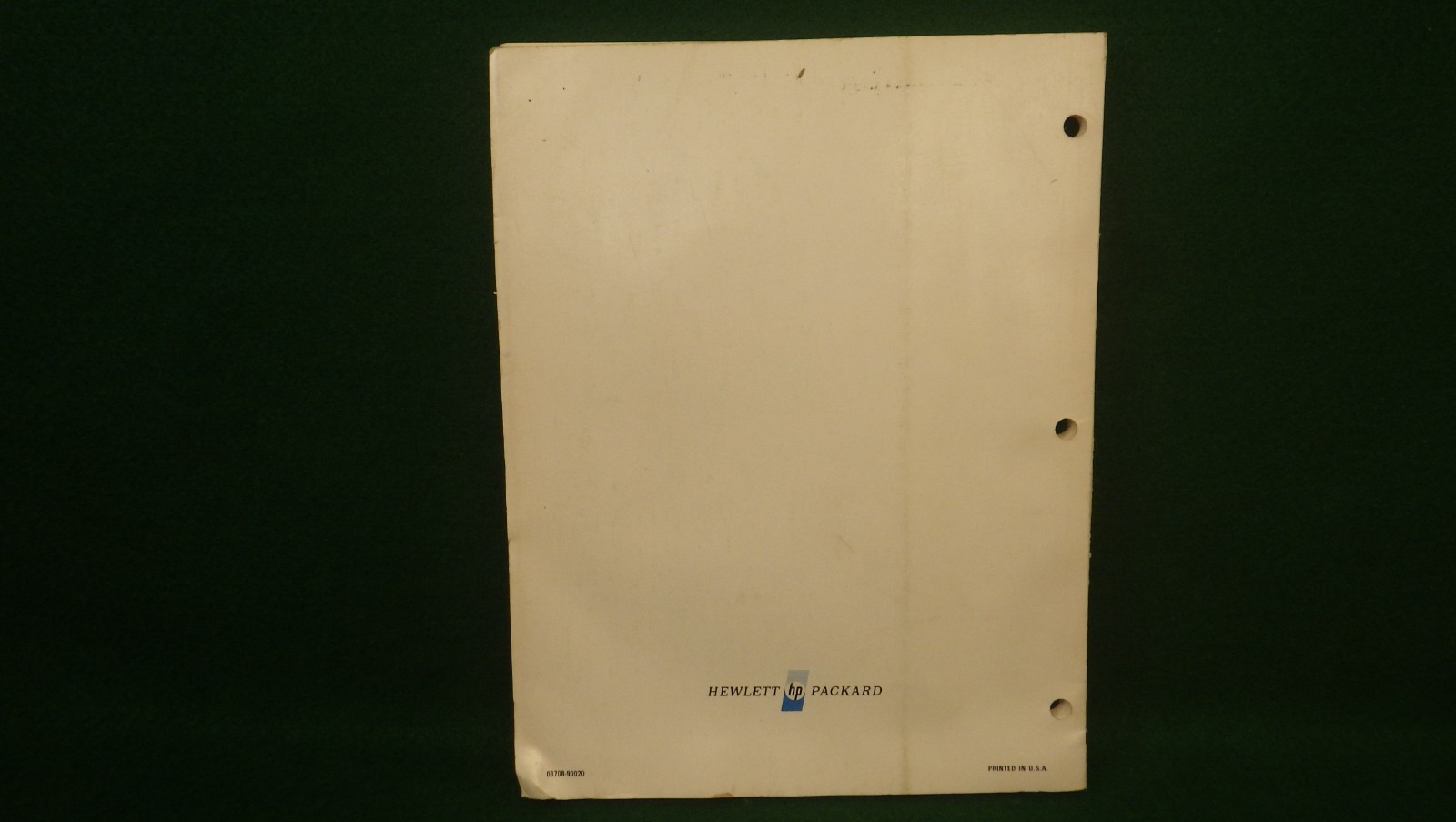 Hewlett Packard 8708A Synchronizer Operating Manual 1967