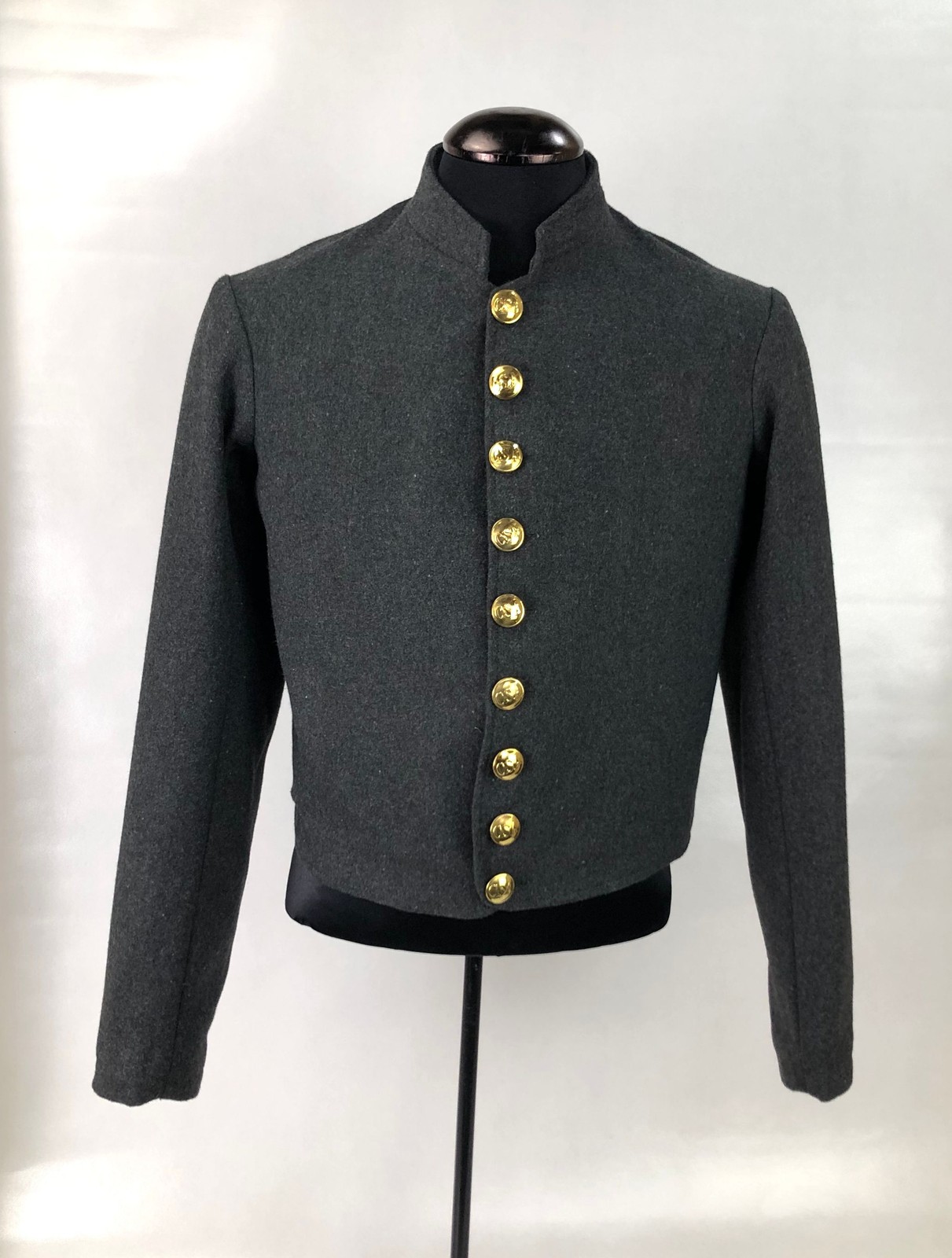 Confederate Richmond Depot Type 3 Jacket of Charcoal Grey Size 48