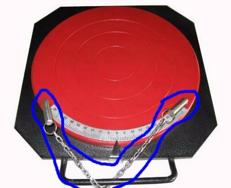 4X Wheel Aligner Alignment Turntable Turn Plate Table Locking Pins 012