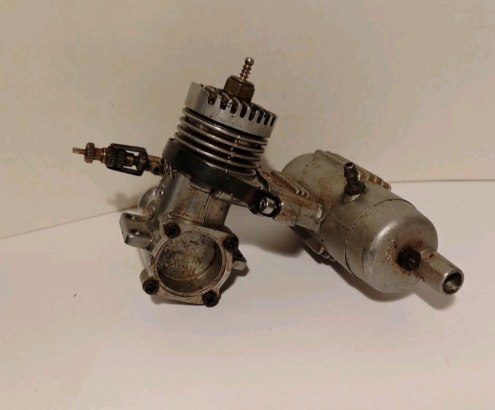 OS Max 10 FP R/C Glow/Nitro Engine With Muffler Model Airplane Motor