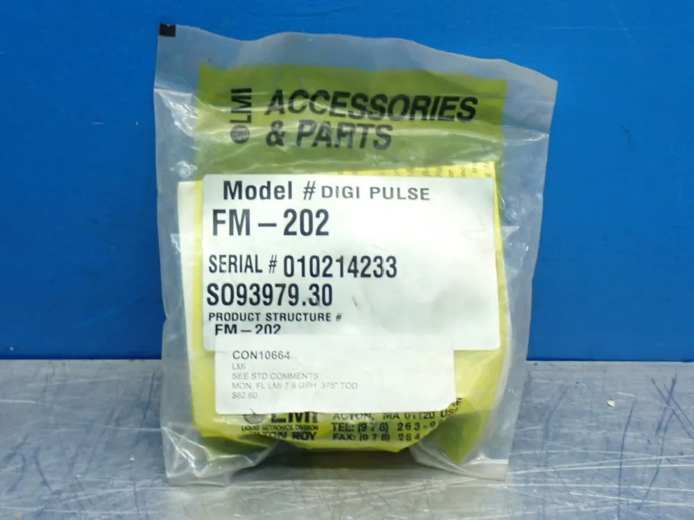 LMI FM-202 FLOW METER 10251700622