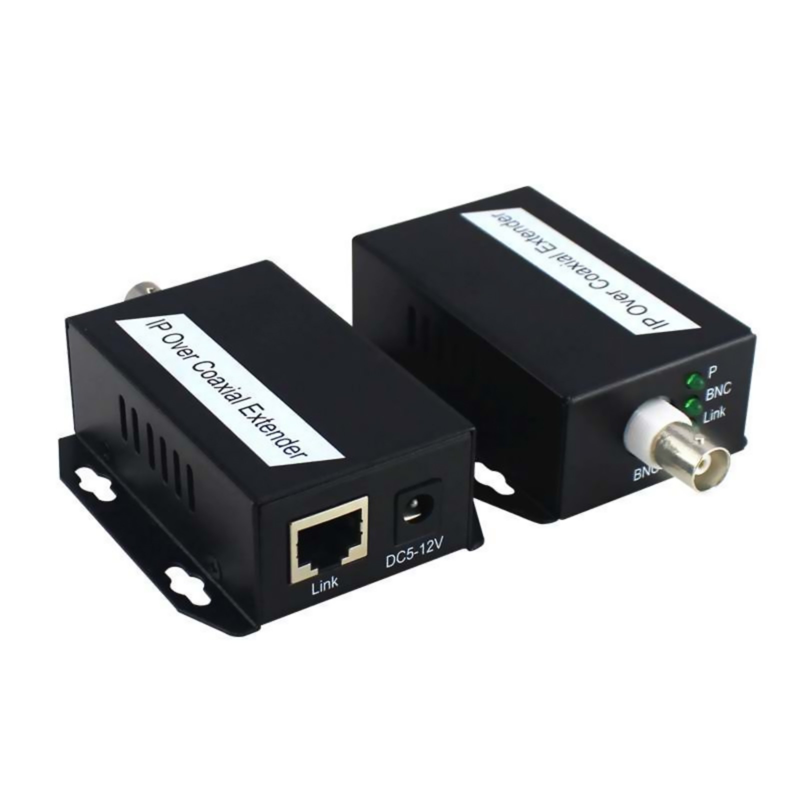 2PCS/Set Durable Metal Network Rj45 BNC IP Over Coaxial Extender Accessories