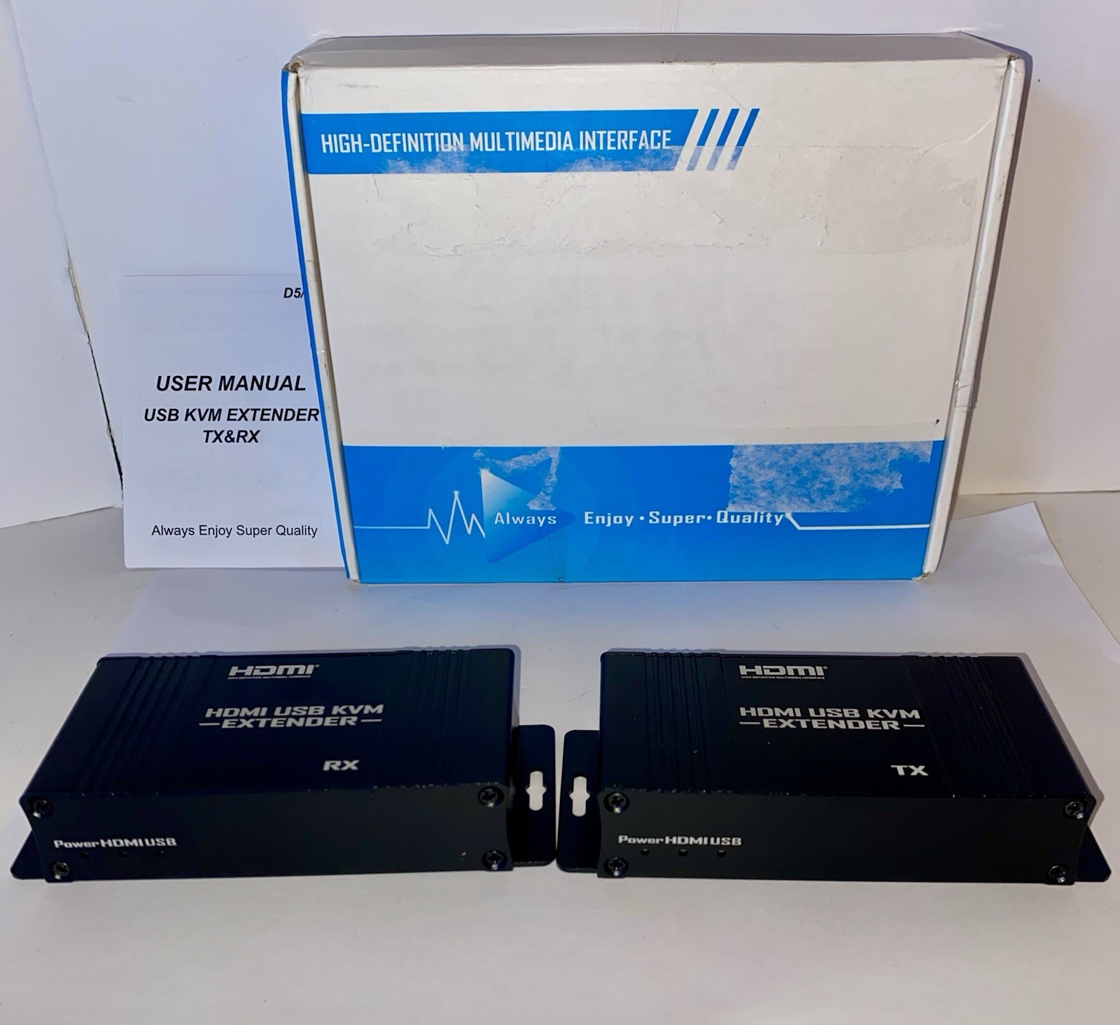USB KVM EXTENDER TX & RX (see photos)