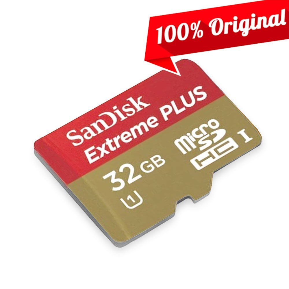 SanDisk Extreme Plus 32GB microSDHC Memory for Camera Galaxy GoPro