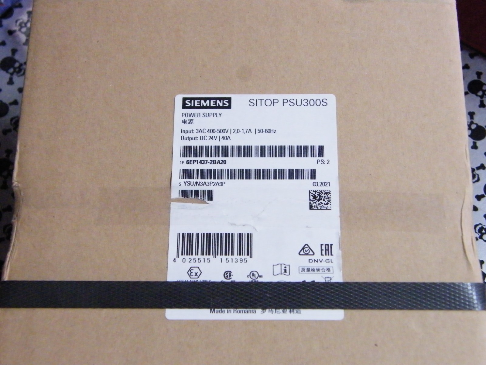 Siemens 6EP1437-2BA20 Processors Control New in box