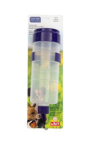 Lixit Lever Valve Top Fill No Drip Water Bottles for Rabbits, Chinchillas,