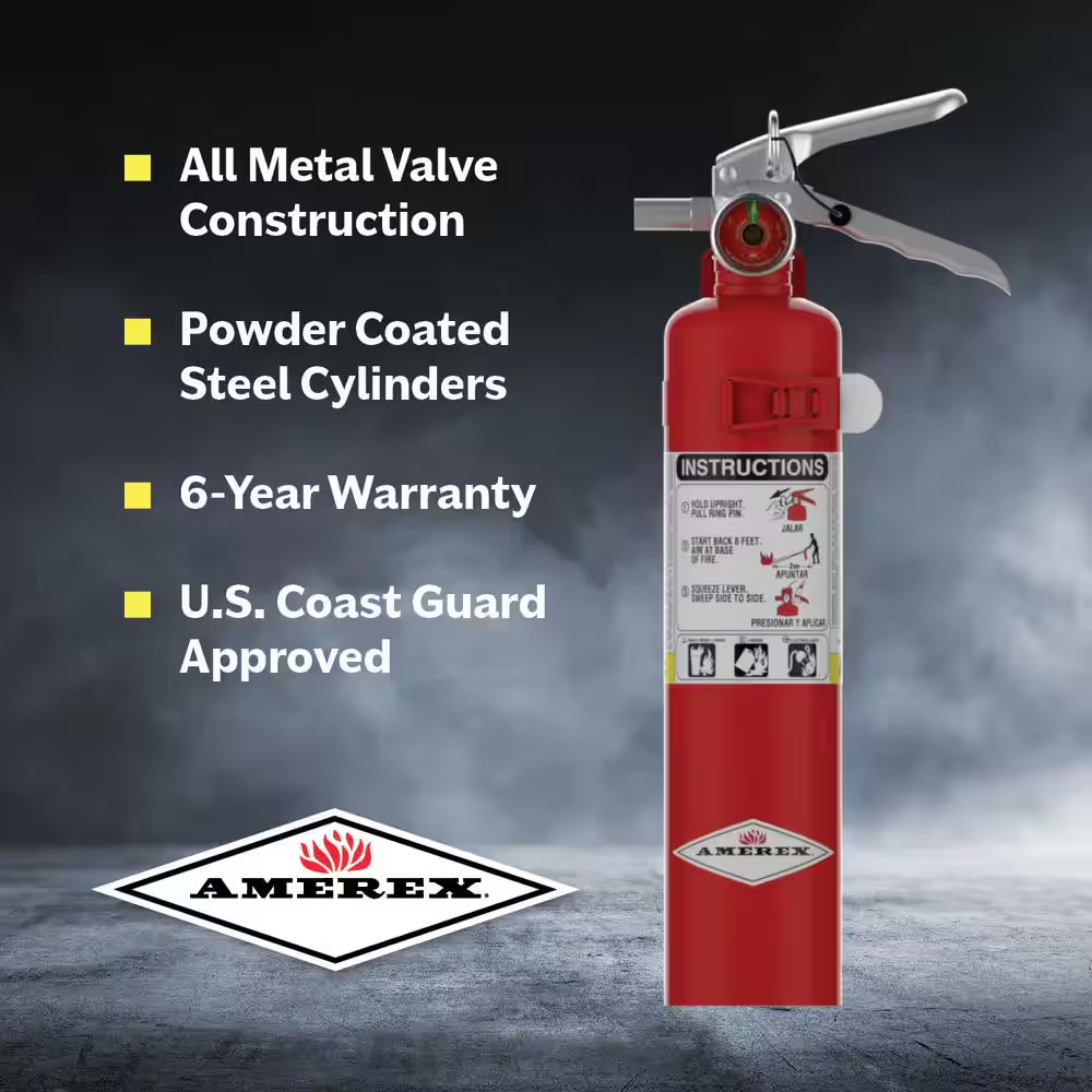 1-A:10-B:C 2.5 Lbs. ABC Dry Chemical Fire Extinguisher